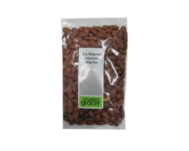 The Market Grocer Dry Roasted Almonds 500g